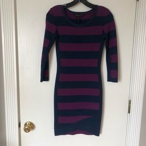 BCBG Thick bandage dress navy blue and purple